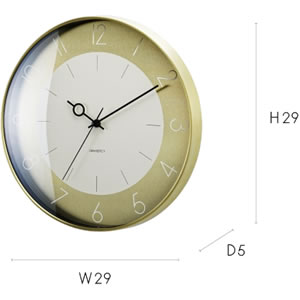 掛け時計 アルノー（Arnaud）【北欧インテリア】の詳細サイズ画像