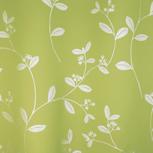 スミノエの北欧風遮光カーテン ミトサラサのグリーン詳細画像