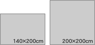 スミノエのラグマット ツユクサ【おしゃれ/北欧インテリア】の各サイズ比較画像