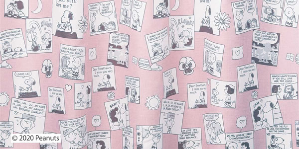 スヌーピー 遮光カーテン ラブイズワンダフル 1枚入【PEANUTS（ピーナッツ）】ピンクの詳細画像